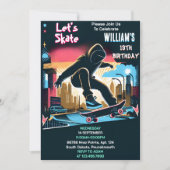 Bash Scooter Jump Zone Skateboarden 13e Verjaardag Kaart (Voorkant)