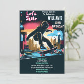 Bash Scooter Jump Zone Skateboarden 13e Verjaardag Kaart (Staand voorkant)