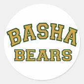 Basha Beren Ronde Sticker (Voorkant)