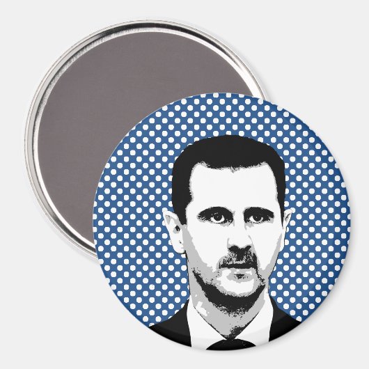 Bashar al Assad - internationaal leider - png.nl Magneet (Voorkant / Achterkant)