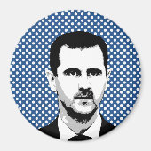 Bashar al Assad - internationaal leider - png.nl Magneet (Voorkant)