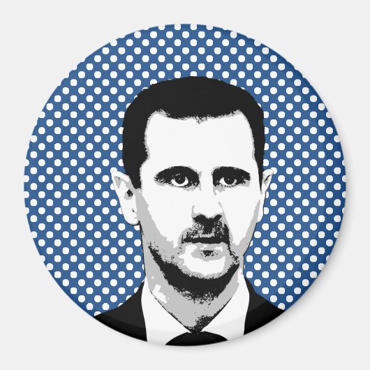 Bashar al Assad - internationaal leider - png.nl Magneet (Voorkant)