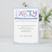 BASHERT Jewish Wedding Invitation Reception Kaart (Staand voorkant)