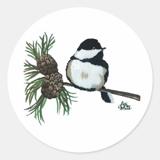 Bashful Chickadee, Sticker (Voorkant)