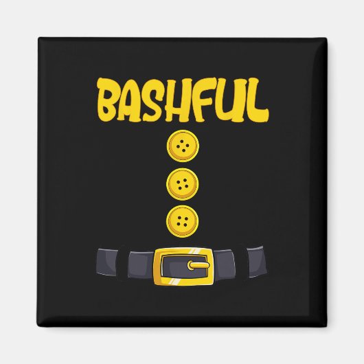Bashful Halloween Dwarf Costume Color Matching Magneet (Voorkant)