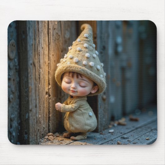 Bashful Munchkin Standing By a Door Muismat (Voorkant)