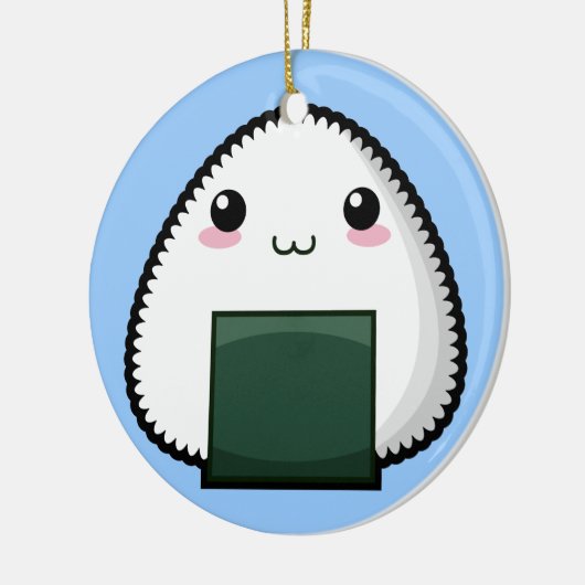 Bashful Onigiri Keramisch Ornament (Links)