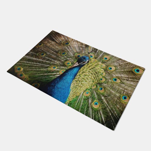 Bashful Peacock Deurmat (Schuin)