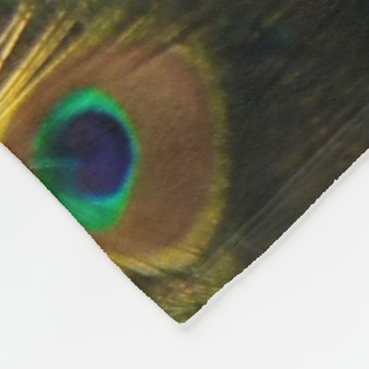 Bashful Peacock Fleece Deken (Hoek)