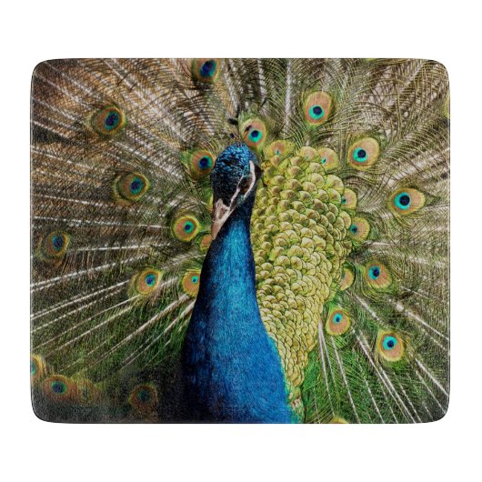 Bashful Peacock Snijplank (Voorkant)