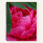 Bashful Pink Peony Notitieboek (Voorkant)
