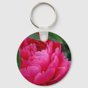 Bashful Pink Peony Sleutelhanger