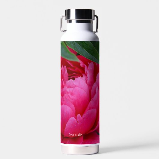Bashful Pink Peony Waterfles (Voorkant)