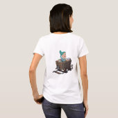 Bashful Sneeuwwitje Mijnkar Diamant Kunst T-shirt (Achterkant volledig)