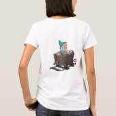 Bashful Sneeuwwitje Mijnkar Diamant Kunst T-shirt (Achterkant)