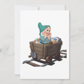 Bashful Snow White Mining Cart Diamond Art Kaart (Voorkant)