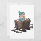 Bashful Snow White Mining Cart Diamond Art Kaart (Achterkant)