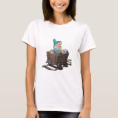 Bashful Snow White Mining Cart Diamond Art T-shirt (Voorkant)