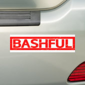 Bashful Stamp Bumpersticker (Op auto)