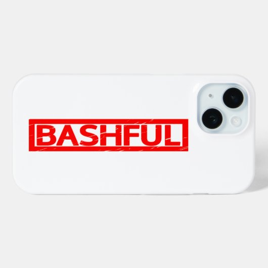 Bashful Stamp Case-Mate iPhone Case (Achterkant (horizontaal))