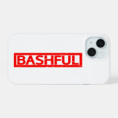 Bashful Stamp iPhone 15 Case (Achterkant horizontaal)