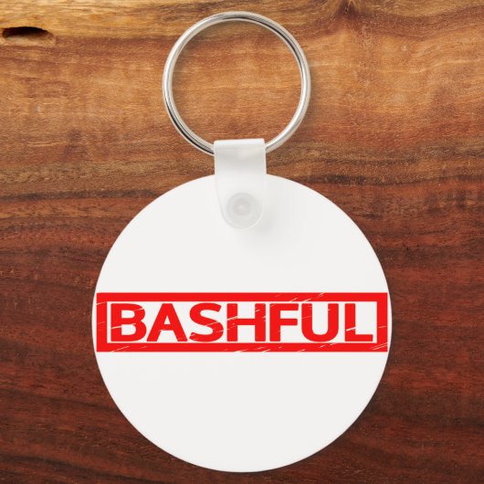 Bashful Stamp Sleutelhanger (Achterkant)