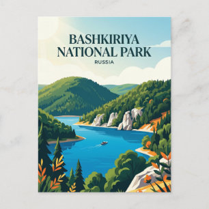Bashkiriya Nationaal Park Rusland Briefkaart
