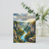 Bashkiriya Nationaal Park Rusland Briefkaart (Staand voorkant)