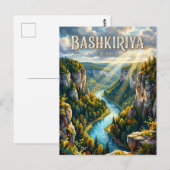 Bashkiriya Nationaal Park Rusland Briefkaart (Voorkant / Achterkant)