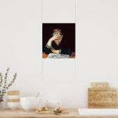 Bashkirtseff - Bij een boek Poster (Keuken)