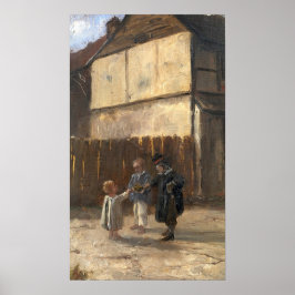 Bashkirtseff - jongens in een baard poster