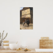 Bashkirtseff - Jongens in een tuin Poster (Keuken)