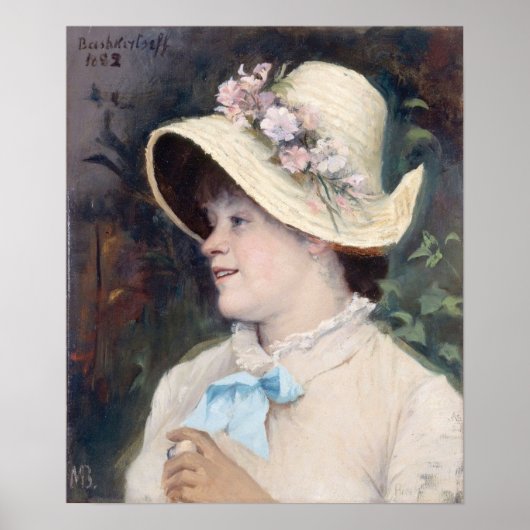 Bashkirtseff - Parijs Portret van Irma 1882 Poster (Voorkant)