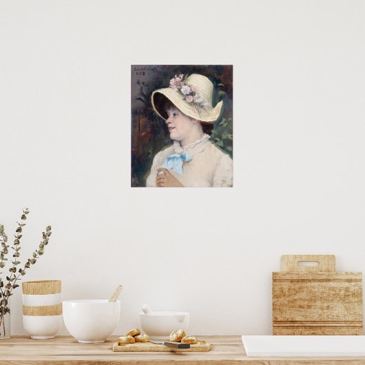 Bashkirtseff - Portret van parijs van irma 1882 Poster (Keuken)