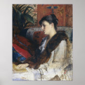 Bashkirtseff - Zuster van de kunstenaar in Wet 188 Poster (Voorkant)