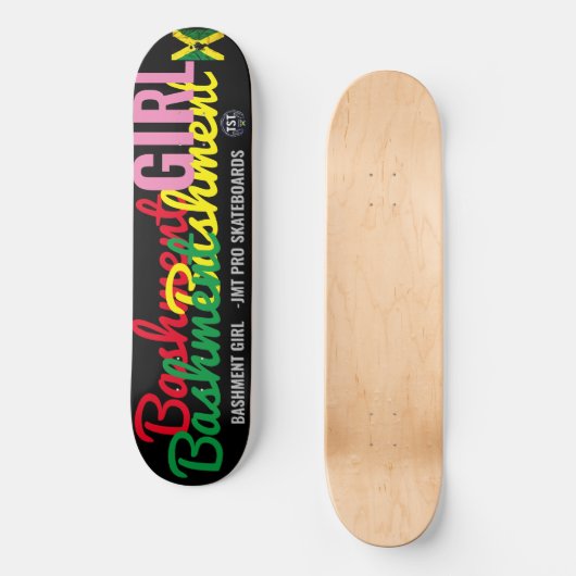 BASHMENT MEISJE OFFICIEEL 8 1/4" Skateboard Deck (Voorkant)