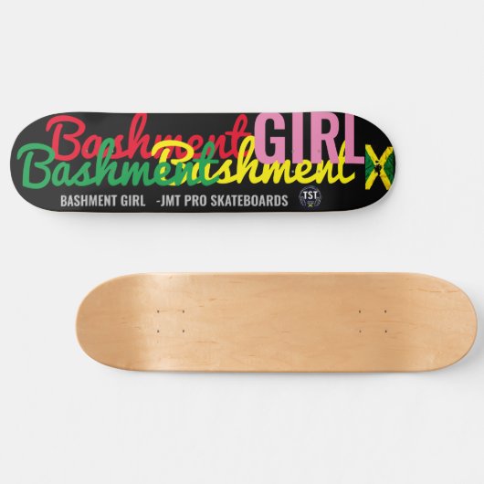 BASHMENT MEISJE OFFICIEEL 8 1/4" Skateboard Deck (Horizontaal)