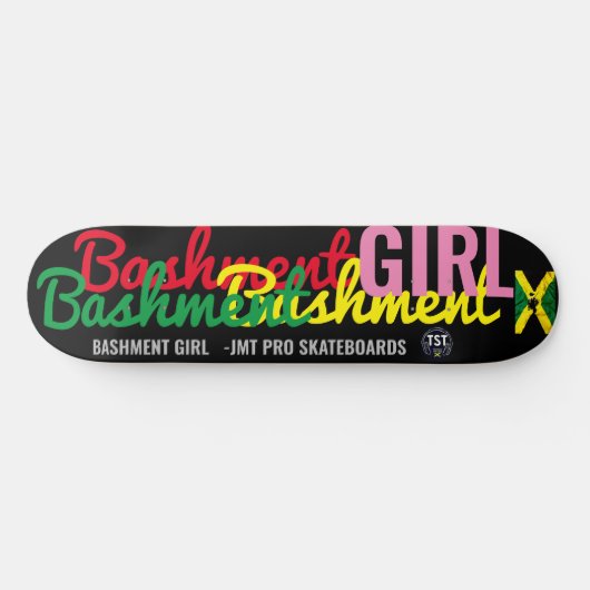 BASHMENT MEISJE OFFICIEEL 8 1/4" Skateboard Deck (Horizontaal)