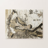 Basho door Hokusai Legpuzzel (Horizontaal)