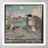 Basho & Poster met beroemde quote (Voorkant)
