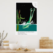 Basho's kikkergedicht poster (Keuken)