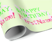 , Basic 20th Birthday Wrapping Papier (Rol Hoek)
