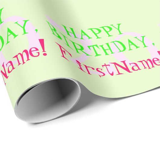 , Basic 20th Birthday Wrapping Papier (Rol Hoek)