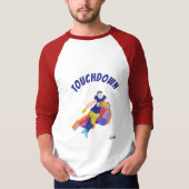 Basic 3/4 Sleeve Raglan T-Shirt : Touchdown (Voorkant)