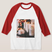 Basic 3/4 Sleeve Raglan T-shirt voor heren (Laagn)