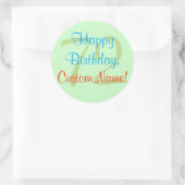 Basic 72e Verjaardag Sticker (Tas)