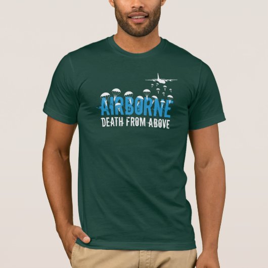 Basic Airborne Dood Van Boven T-shirt (Voorkant)