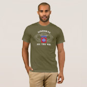 Basic Airborne helemaal T-shirt (Voorkant volledig)