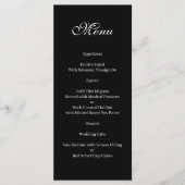 Basic and Elegant black and white Menu (Voorkant)