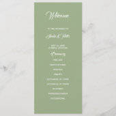 Basic and Elegant double side program card  Programmakaart (Voorkant)